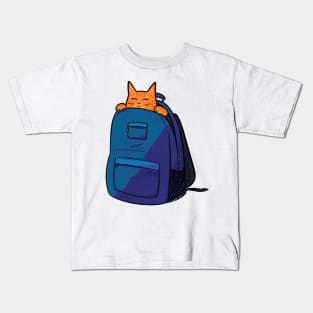 Orange Catpack Kids T-Shirt